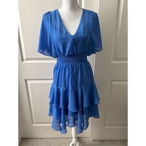 Taylor Chiffon Ruffle Dress